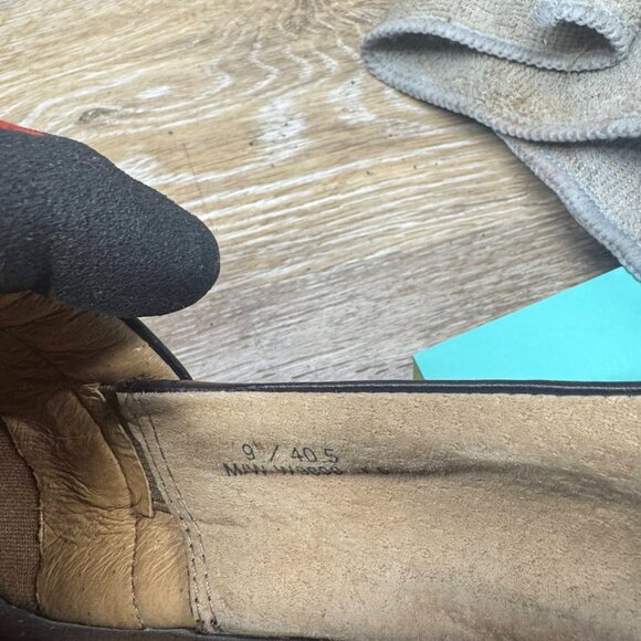 Born Concept Brown Leather Wedge Clog Women's Size 9 - Picture 5 of 7